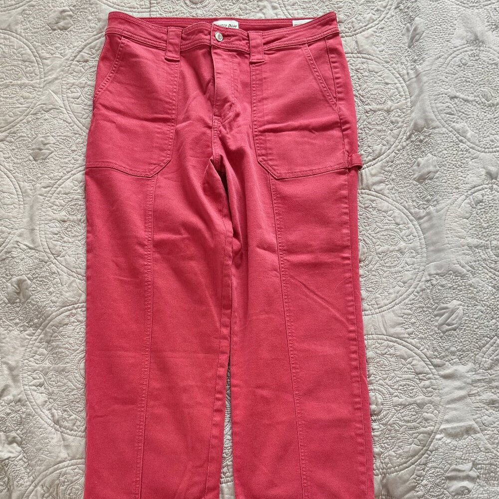 Fun Coral Utility Crop Pants